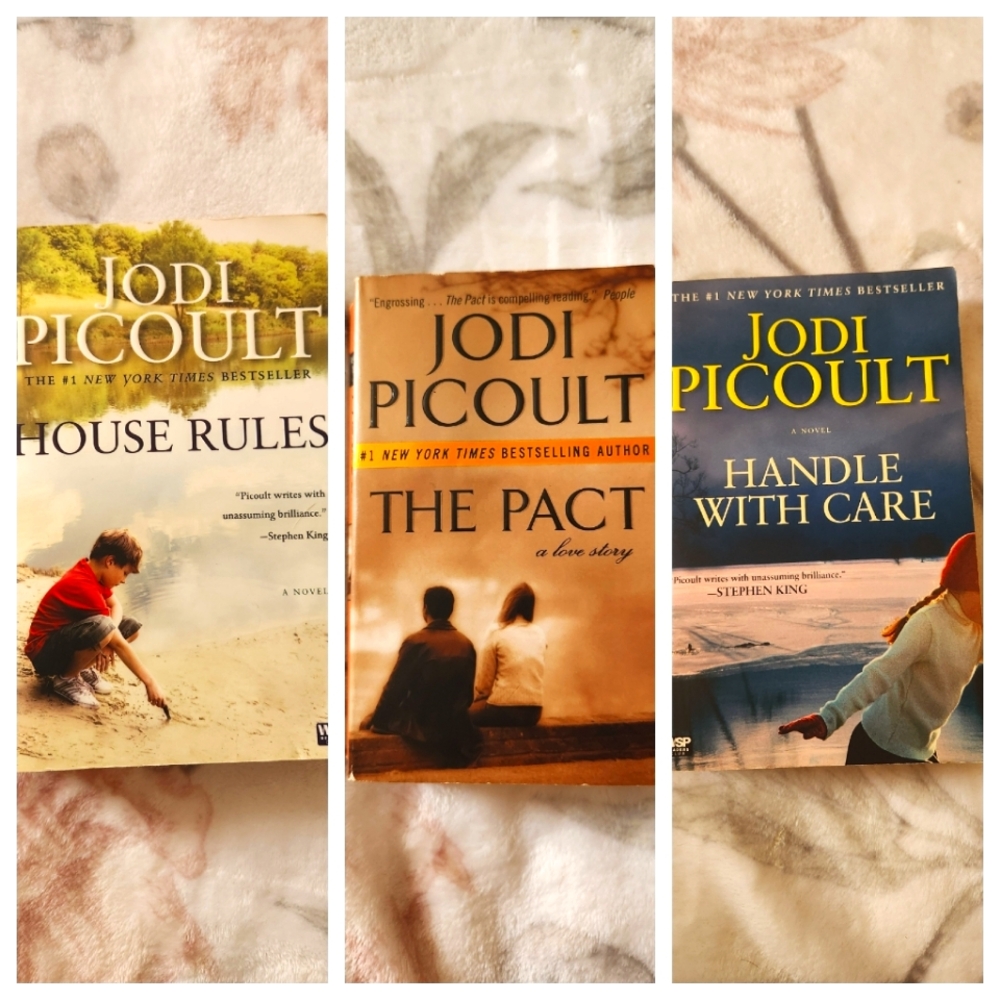 Jodi Picoult Books - Lot of 3 (House Rules, The Pact, Handle With Care)